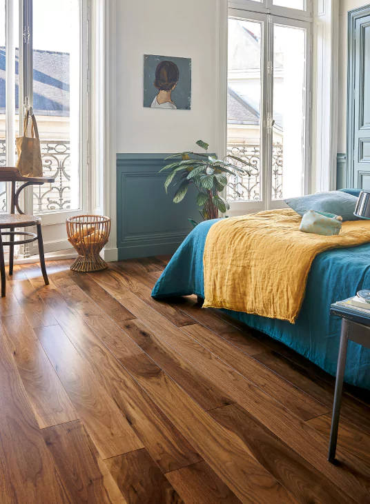  عکس زیبا از پارکت لمینت گردو چیست؟ خرید پارکت لمینت چوب گردو